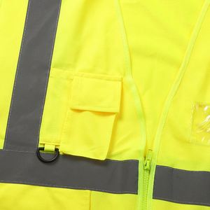 Vertical Two Horizontal Multi-Bag <b>Reflective</b> <b>Vest</b> for Highway Construction Site Safety Summer Made in Jinhua Wuyi - Product Image 2