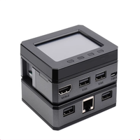 Raspberry PI Zero 2W POD Boîtier en alliage d'aluminium Module d'extension d'interface USB 2.8 pouces LCD