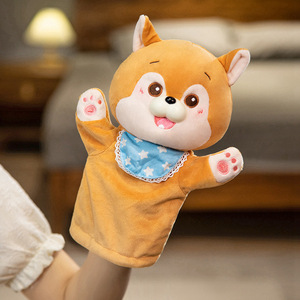Fábrica de marionetas de mano de peluche súper suave al por mayor ciervo gato Panda Shiba perro vientre Idioma cachorro relleno de algodón PP - Product Image 2
