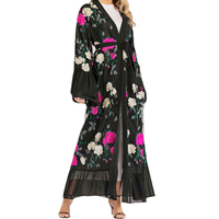 Anteriore aperto In Testa Dubai Bianco Abaya