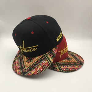 Casquette Snapback Hip-Hop 100 % Coton pour Homme, Logo Brodé Personnalisé avec Technique 3D pour Scènes de Performance – Vente en Gros - Product Image 2