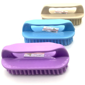Laundry <b>Brush</b> Plastic Nylon Bristles Multi Functional Household Cleaning <b>Brush</b> For Basin Shoe <b>Washing</b> - Product Image 1