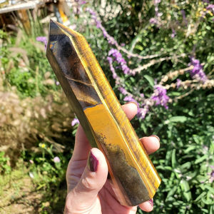 Tour de cristal de quartz œil de tigre jaune en gros pour la guérison spirituelle, le Feng Shui et les styles traditionnels - Product Image 5