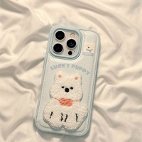 Coque de protection créative et mignonne en TPU pour iPhone 17 16 15 14 13 12 11 Pro Max, motif dessin animé, pour femmes et jeunes filles