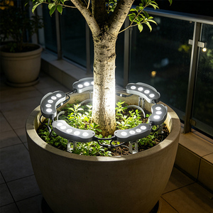 Lampe annulaire professionnelle DMX512 RGBW IP65 étanche 24V DC, design modulaire, <span class=keywords><strong>pour</strong></span> jardin, paysage, hôtel, arbre - Product Image 1