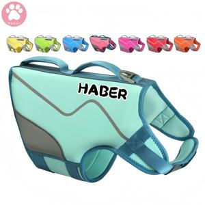 سترة طفو للكلاب النيوبرين صيفية فاخرة أنيقة بنمط صلب مطبوعة للخوض في الهواء الطلق سترة غوص للحيوانات الأليفة ملابس الحيوانات الأليفة الكلاسيكية - Product Image 2