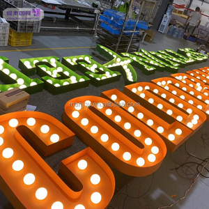 Tùy chỉnh 3D LED chiếu sáng thời trang cũ dấu hiệu thư cửa hàng <span class=keywords><strong>marquee</strong></span> sáng LED dấu hiệu cho công ty sử dụng - Product Image 6