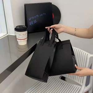 Sac fourre-tout publicitaire personnalisé en non-tissé pour la restauration rapide, sacs de pique-nique laminés à livraison rapide - Product Image 2