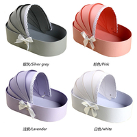 Boîte cadeau Saint Valentin berceau pour bébé boîte à fleurs boîtes rigides en carton personnalisables stratification mate recyclée écologique