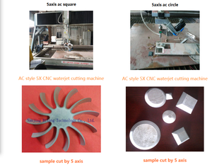 Machine de découpe à jet d'eau CNC 4 axes de haute précision industrielle avec pompe et moteur pour la fabrication de tôles métalliques - Product Image 4