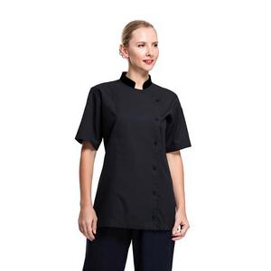 Uniforme <span class=keywords><strong>de</strong></span> chef professionnel Vestes <span class=keywords><strong>de</strong></span> chef à manches courtes pour femmes avec maille ventilée - Product Image 5