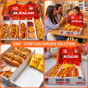Scatola <span class=keywords><strong>per</strong></span> Pizza Personalizzata con Taglio Sagomato a Tema Selfie |   Confezione <span class=keywords><strong>per</strong></span> Pizza in Cartone Ondulato Stampata a Colori con Design Personalizzato, Adatta agli <span class=keywords><strong>Alimenti</strong></span> - Product Image 3