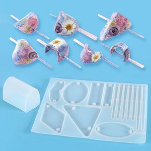 مجموعة قوالب سيليكون للراتنج - تصاميم فنية ثلاثية الأبعاد لزهور وأسماك وعباد الشمس متعددة الاستخدامات لصناعة المجوهرات والسلاسل المفاتيح والديكور المنزلي - Product Image 3