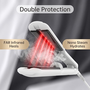 <span class=keywords><strong>Lisseur</strong></span> à vapeur ionique infrarouge électrique professionnel avec réservoir d'eau amovible et plaques en céramique pour usage domestique et hôtelier - Product Image 2