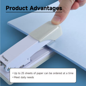 נוח עבור סטודנטים 25 עמודים <span class=keywords><strong>stapler</strong></span> אפור קטן <span class=keywords><strong>stapler</strong></span> tango משרד כבד תבשיל כסף nromal - Product Image 4