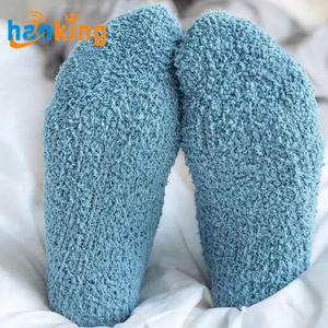 Womens Mùa Đông Ấm Lạnh Lông Cừu Khăn Vớ Dày San Hô Nhung Cộng Với Dài Stocking Phụ Nữ Mờ Sàn Vớ Dày Vớ Ngủ Vớ - Product Image 5