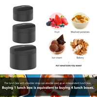 Boîte à déjeuner thermique pour aliments conteneurs repas isolés portables pour adultes pour travailler acier inoxydable 18/8 étanche empilable