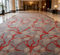 Moquette d'hôtel tuftée à la machine, lavable, ignifuge en PP, pour couloir, salle de bal, usage mural, pour hall d'entrée et voiture