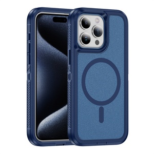 เคสแข็งแบบแม่เหล็กสำหรับ iPhone 16 Pro Max 16 Plus 15 Pro Max 14 1 12 11 ป้องกันการตกกระแทก - Product Image 4