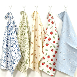 Essuie-tout de cuisine en coton imprimé numérique, écologique, personnalisable avec logo, pour usage domestique, vente en gros - Product Image 2