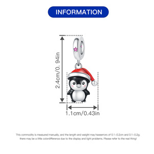Lindo colgante decorativo con diseño de pingüino, diseño original, accesorio para mujer, moderno y versátil. - Product Image 3