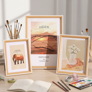 Cadres photo muraux modernes de haute qualité en MDF écologique, imprimés en typographie <span class=keywords><strong>à</strong></span> 6 couleurs, pour filles, multiples - Product Image 3