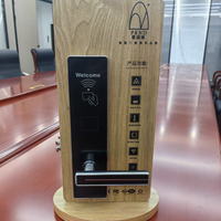 Serrure de porte intelligente pour hôtel, 13,56 MHz, antivol, en acier inoxydable poli, système électronique sans clé, carte PRO-USB pour les chambres d'hôtel