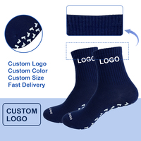 Chaussettes de yoga en coton respirantes à séchage rapide, logo personnalisé, antidérapantes, chaussettes de Pilates antidérapantes pour studio de Pilates