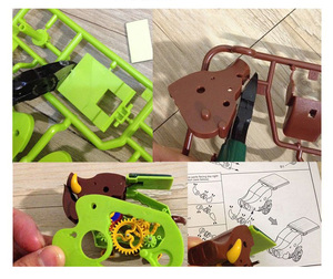 Juguete de robot solar para niños, juguete educativo con diseño de cerdo, jabalí salvaje, cerdo puercoespín - Product Image 5