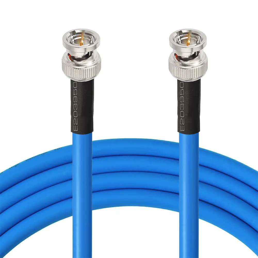 75 Ohm Coaxial Cable BNC to BNC Video CCTV Security Camera Broadcast Belden 1694A 50ft 6G HD SDI Cable
