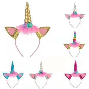 Cheveux licorne magique pour filles, bandeau de fête, robe fantaisie - Product Image 1