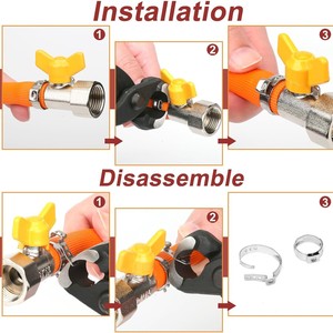 250 Pcs Single Ear <b>Hose</b> <b>Clamps</b> 5.3-33.1mm Stainless Steel Kit For Repair And Replacement - Product Image 3