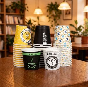 <b>Small</b> Capacity 4Oz 6Oz Coffee Tea Fruit Carton Paper Food Packaging Cup Plastic Free to Go Water Based Coated Cups - Product Image 6