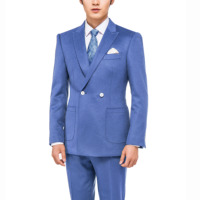 Vêtements professionnels pour hommes, costume deux pièces pour hommes, veste et pantalon, tenue de bureau pour hommes, costume à double boutonnage, Anzug, costumes d'affaires pour hommes