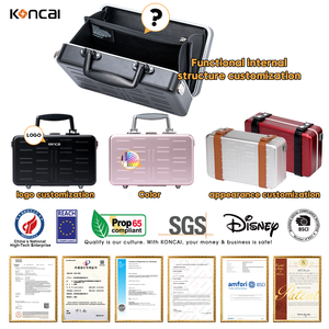 KONCAI Women Crossbody Bag for Girls Make up Can Custom Name <strong>Aluminum</strong> for Gift <strong>Travel</strong> Beauty Organizer Makeup Cosmetic <strong>case</strong> - Product Image 4