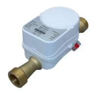 Compteur de débit ultrasonique fiable DN15 DN25 pour tuyau en laiton IP68 avec vanne WiFi et contrôle via application Tuya Zigbee