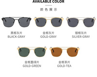 Lunettes de soleil polarisées à grande monture métallique, protection UV400, double pont, sangle réglable, idéales pour le cyclisme, la pêche et les voyages – Offre Spéciale