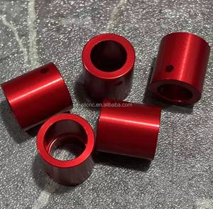 Red Anodized Aluminum CNC Machining OEM Precision Milling Turning Custom Decorative Functional Components - Product Image 6