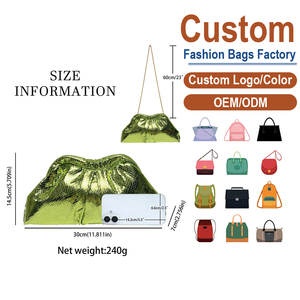 Pochette Nuage Métallique Vert Néon – Approvisionnement Direct Usine pour Événements Nocturnes - Product Image 2