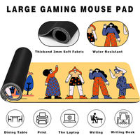 Tapis de souris personnalisé, surface lisse, tapis de souris pour jeux et bureau, base antidérapante durable, tapis de bureau pour ordinateur