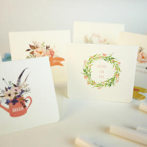 بطاقة عيد ميلاد كورية مبتكرة بألوان مائية من قسم Sen ، بطاقة شكر مباركة ، سيارة تهنئة ليوم المعلمين ذاتية الصنع - Product Image 3