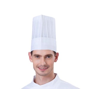 Breathable High <b>Top</b> <b>Chef</b> Hat For Restaurant Kitchen Cooking Adults Unisex White Non Woven Cap - Product Image 3
