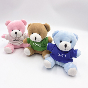Venta al por mayor personalizado lindo oso de peluche llavero Mini oso de peluche Animal de peluche de juguete con camiseta personalizada - Product Image 3