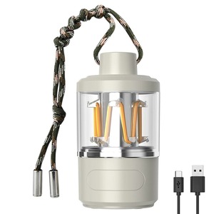 Lámpara LED para acampar, lámpara Retro para tienda de campaña, luz portátil para acampar con atenuación continua, luz de emergencia recargable a prueba de agua - Product Image 1