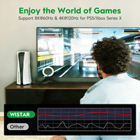 Câble HDMI haute vitesse WISTAR 4K 8K 60Hz 120Hz 2.1 HDMI vers HDMI mâle-mâle pour PC portable