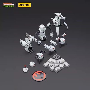 JOYTOY TMNT Roadkill Rodney Scala 1/18 <span class=keywords><strong>Teenage</strong></span> <span class=keywords><strong>Mutant</strong></span> <span class=keywords><strong>Ninja</strong></span> <span class=keywords><strong>Turtles</strong></span> Action Figure Modello da Collezione con Accessori e Base Espositiva - Product Image 6