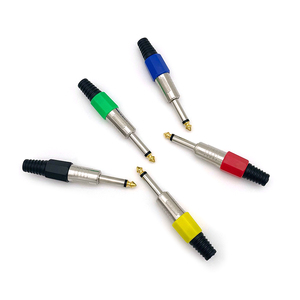 Connecteurs d'extension audio 6,35 mm <span class=keywords><strong>TS</strong></span> TRS à équilibrage de signal 1/4 pouce, fiches 6,3 mm pour amplificateur de puissance, mélangeur, cinéma maison - Product Image 4