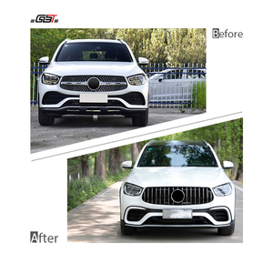 Kit carrosserie GBT Factory Upgrade Facelift pour <span class=keywords><strong>Mercedes</strong></span> Benz <span class=keywords><strong>GLC</strong></span> W253 2020, conversion en modèle <span class=keywords><strong>AMG</strong></span> - Product Image 3