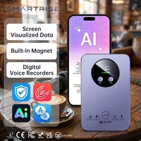 Enregistreur vocal IA 35H avec double stockage de sauvegarde, transcription en 152 langues, dictaphone magnétique, usine OEM