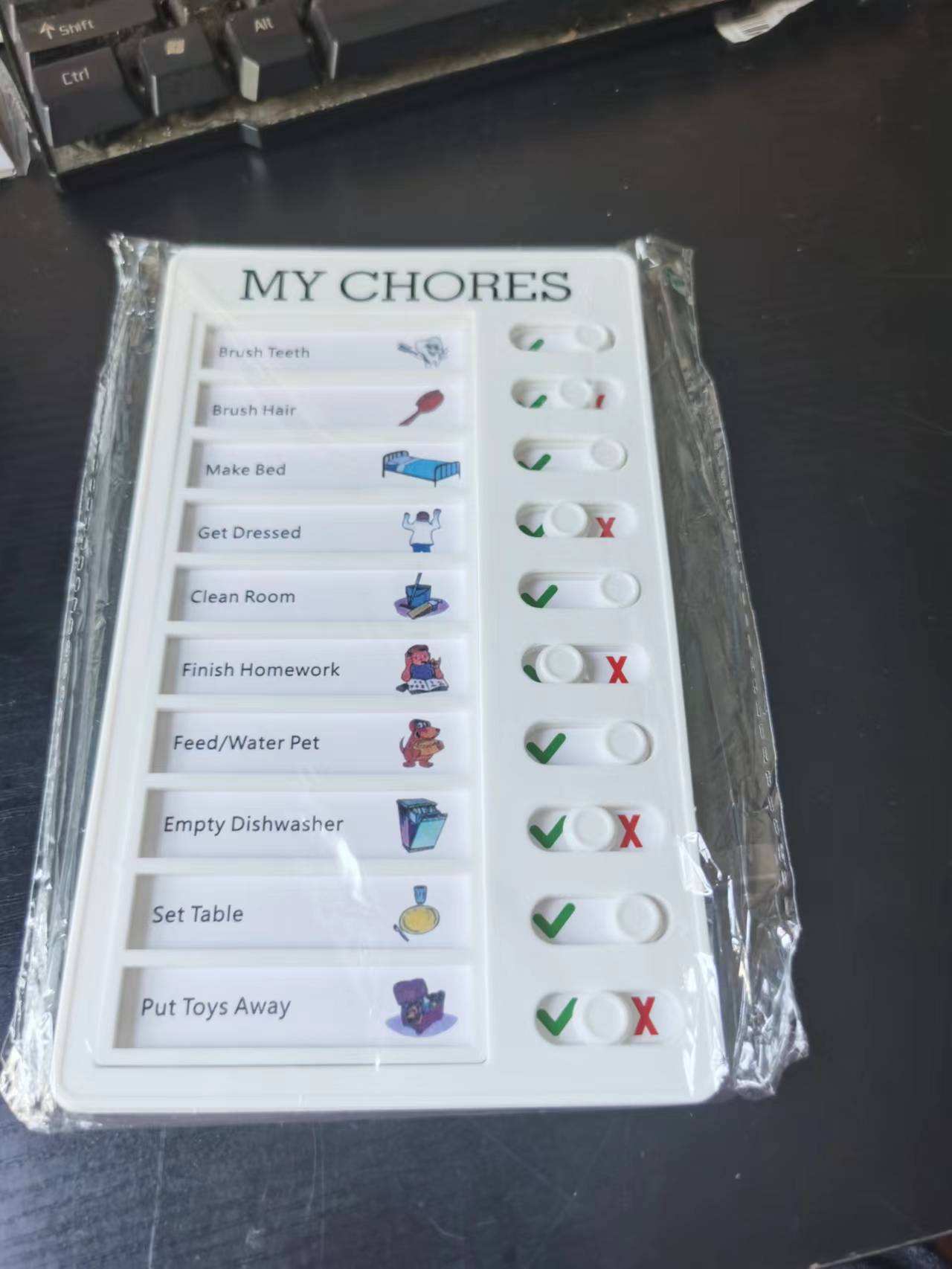 Blanc + 10 pcs papier